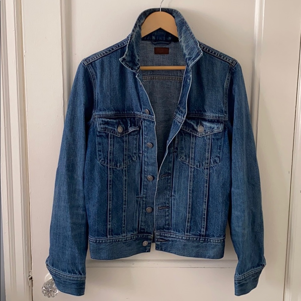 J. Crew Classic Denim Jacket Raw Indigo Denim XS